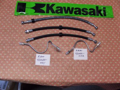 KAWASAKI H1/H2 DUAL DISC BRAKE CONVERSION HOSE/LINE NEW KIT - Image 2
