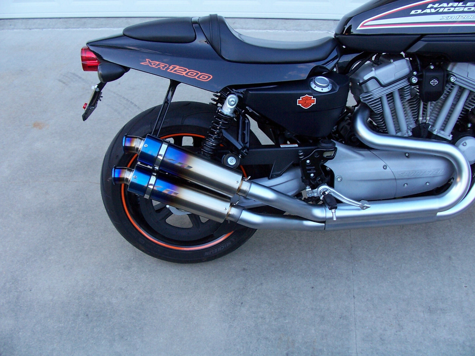 Harley-Davidson XR1200 Tail Section DECAL-BUYING PAIR(2)-NEW XR1200 DECAL-ORANGE - Image 2