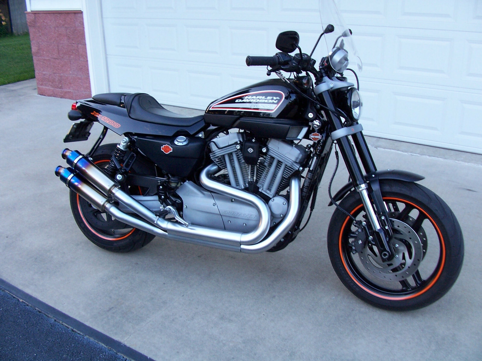 Harley-Davidson XR1200 Tail Section DECAL-BUYING PAIR(2)-NEW XR1200 DECAL-ORANGE