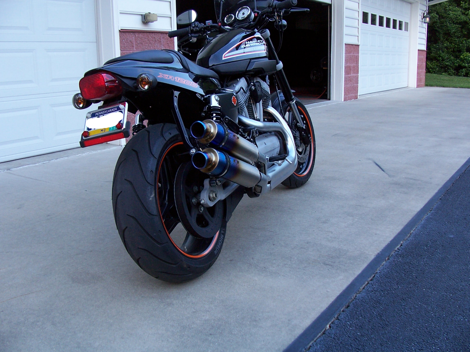 Harley-Davidson XR1200 Tail Section DECAL-BUYING PAIR(2)-NEW XR1200 DECAL-ORANGE - Image 3